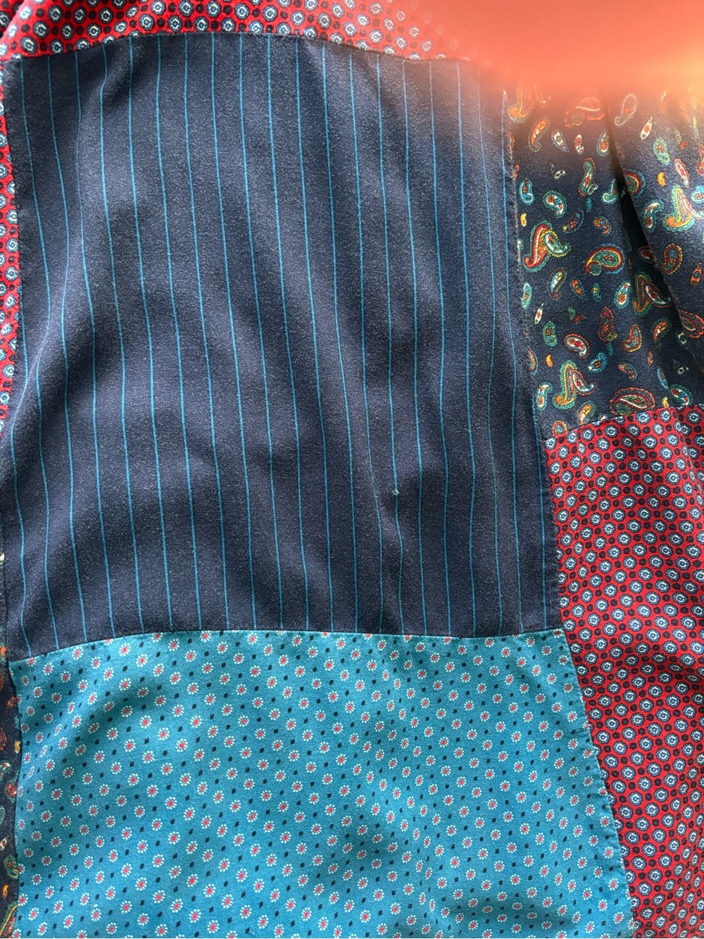 VINTAGE CAROLE LITTLE SPORT PATCHWORK JUMPER - Picture 10 of 11